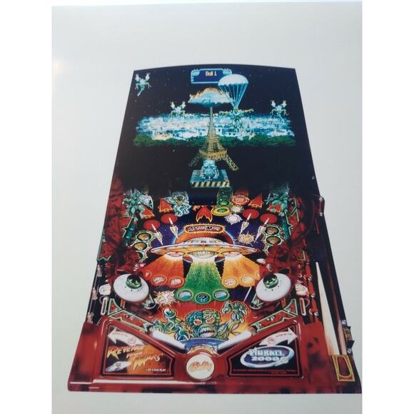 Revenge From Mars Pinball 2000 Photo Original NOS Promo Only Artwork #1 - Picture 2 of 4